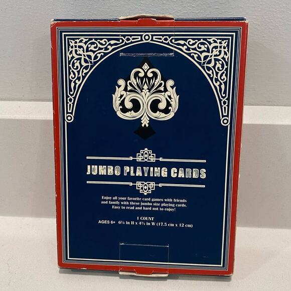 Jumbo Pack Seal Playing Cards 5"x7" Set of 52 NEW - Picture 3 of 7
